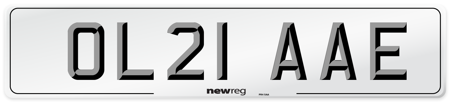 OL21 AAE Number Plate from New Reg